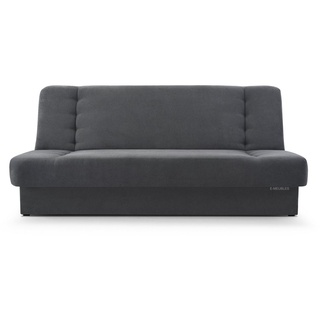 e-meubles Sofa mit Schlaffunktion und Bettkasten, Kippsofa Klappsofa Schlafsofa Clic-Clack Couch für Wohnzimmer Federkern Sofagarnitur Polstersofa - cyprus