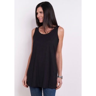 Longtop SEIDEL MODEN Gr. 44, schwarz Damen Tops in schlichtem Design, MADE IN GERMANY