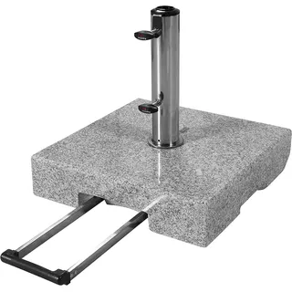 Doppler Schirmständer Granitsockel 45 kg Aluminium Grau