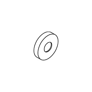 Hewi Serie 801 Rosettenkappe 1085695 für Stangen Ø 33 mm, felsgrau