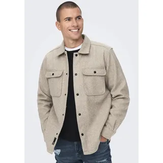 Only & Sons Hemd "Ash" in Beige - S