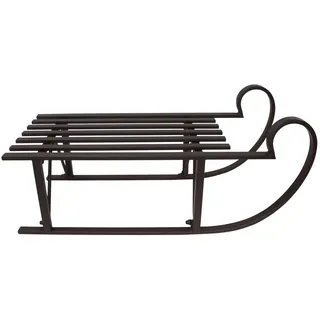 Dekoleidenschaft Schlitten Klassik 80 cm Braun