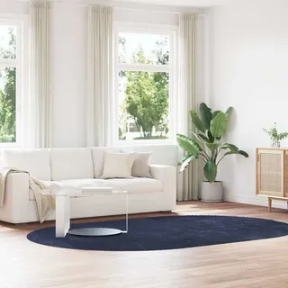 Teppich Shaggy Hochflor Navarra Marineblau 300x200 Cm Polyester