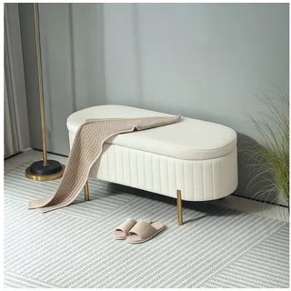 Homcom Sitzbank Cremeweiß 108 x 44 x 43,5 cm
