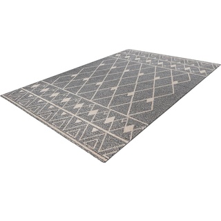 Teppich Rhombus 325, Kayoom, rechteckig, Höhe: 10 mm beige|grau 160 cm x 230 cm x 10 mm