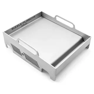 Grillrost.com Das Original Plancha 5 kg geschliffen/rostfrei silber