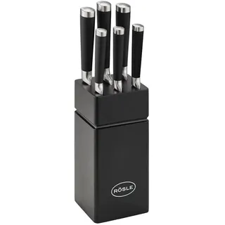Rösle Messerblock, 6-teilig, 15x12x38 cm, Kochen, Küchenmesser, Messersets