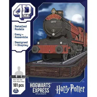 Spin Master 4D Build - Harry Potter, Hogwarts Express, 3D-Puzzle der magischen Eisenbahn aus hochwertigem Karton, 181 Teile, für Fans der magischen Abenteuers...