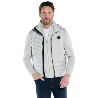 Engbers Kurzweste Herren Weste mit abnehmbarer Kapuze, Naturweiss weiß 60; 4XL