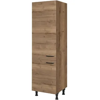 Nobilia Geräteumbauschrank Structura, Eiche dunkel, Holzwerkstoff, nur wie online abgebildet bestellbar, 60x216.6x58 cm, Blauer Engel, Pefc, Goldenes M, Made in Germany, DGM-Klimapakt, Küchen, Küchenmöbel, Küchenschränke, Geräteumbauschränke