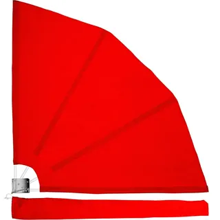 STILISTA Balkonfächer klappbar mit Wandhalterung 140 x 140 cm, inklusive Montagematerial, rot