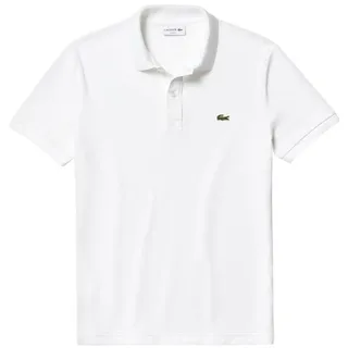 Lacoste Polo Shirt Slim Fit Herren Weiß, Größe:XS