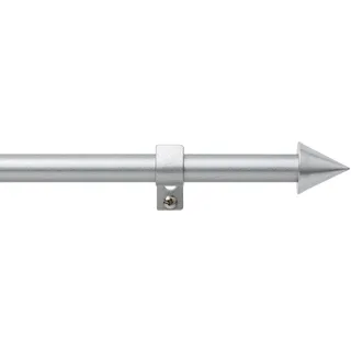 Good Life Vorhangstange Emmi 1-läufig Ø 16 mm 120 cm Silber
