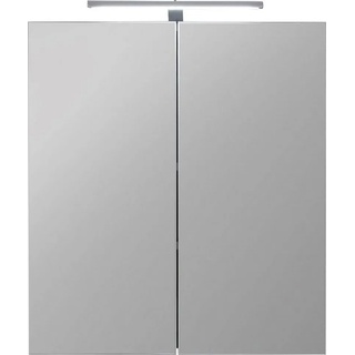 trendteam Spiegelschrank »Skin« Breite 60 cm, wahlweise mit oder ohne LED-Beleuchtung grau|silberfarben