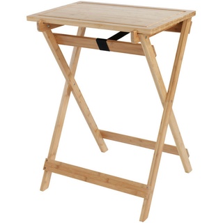 Wenko Klapptisch, Braun, Holz, Bambus, eckig, 52x79 cm, klappbar, Esszimmer, Tische, Esstische