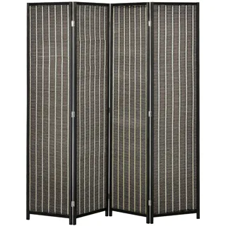 Homcom Paravent Braun 180L x 180 cm