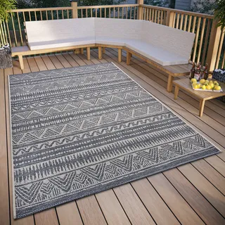 HANSE HOME Loto Outdoor-Teppich 63 x 120 cm Beige/Grau