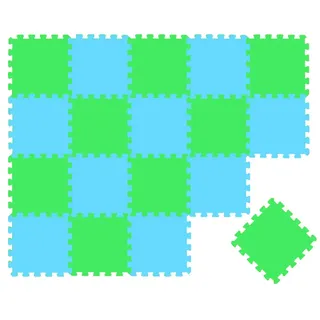 LittleTom 18 Teile Baby Kinder Puzzlematte ab Null - 30x30 Puzzle Spielmatte Krabbelmatte