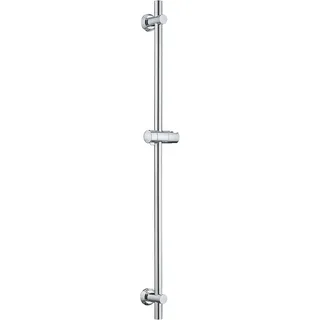 Görbach JOHO Edelstahl Duschstange mit Duschkopfhalterung, Brausestange, mit Bohrlöcher-kompatible Wandhalterungen, Chrom | Silber