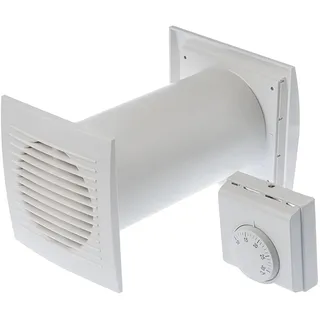 Awenta 4in1 Heißluftverteiler Turbine Ventilator + Thermostat + Zubehör