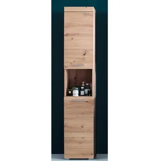 trendteam Amanda Hochschrank 37 x 190 x 31 cm Braun Holz