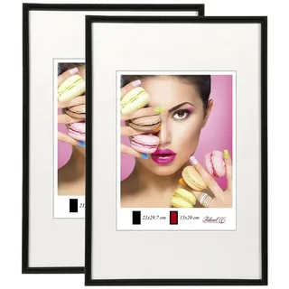 Ideal Trend Bilderrahmen schwarz 30x30 cm 2er Set