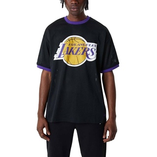 New Era T-Shirt T-Shirt New Era NBA Logo Mesh LA Lakers schwarz 3XL