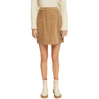 ESPRIT Damen Rock, Westlich, 250/Khaki Beige, 34 - 34