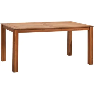 Dehner Gartentisch Macao, 75 x 160 x 90 cm, Akazienholz, braun, hochwertiger Outdoortisch aus Akazienholz für 6 Personen