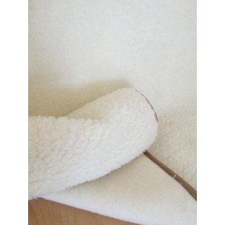 Wolldecke Weiß Tagesdecke Schurwolldecke Sofadecke Decke 100% Merinowolle gelockt (135x100)