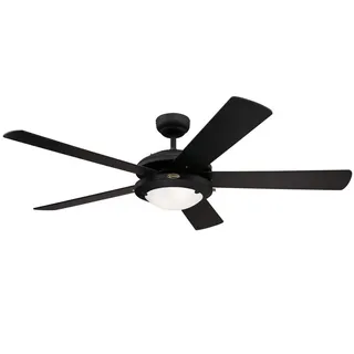 Westinghouse Comet 132 cm Deckenventilator schwarz mit Licht