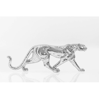 KARE DESIGN Deko-Objekt Leopard Glas Silber