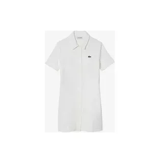 Lacoste Minimal Logo Damen Kleid weiß - 32