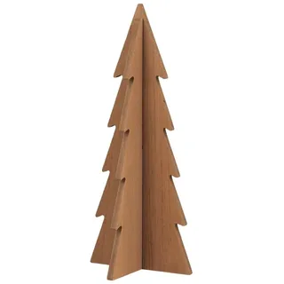 IB Laursen Deko Tannenbaum stehend aus Holz, 11 x 11 x 25.7 cm, braun
