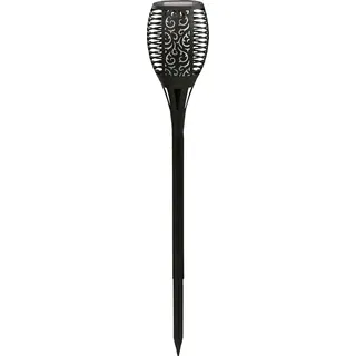 Dehner Solarleuchte Kunststoff Ø 12 cm Höhe 75 cm 1er Set schwarz