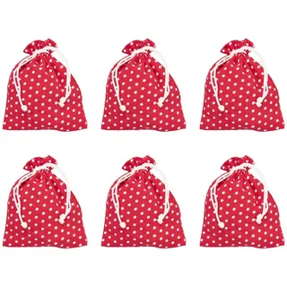 Butlers Geschenke-Säckchen PACK-A-BAG 6er-Set in Rot | Gr.: onesize