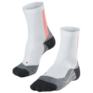 Falke Achilles Damen Laufsocken 1 Paar Weiß/Neon Rot 39-40