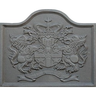Lunaway Dekorplatte "Löwe" aus Gusseisen für Kaminverkleidung | Maße: 55 x 45 cm - Breite 2 cm