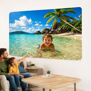 Wandtattoo mit eigenem Foto Wandtattoo selbst gestalten Wandsticker individuell personalisiert Wandaufkleber mit Foto Wandtattoo Wohnzimmer Wand deko Schlafzimmer Küche Badezimmer PT7