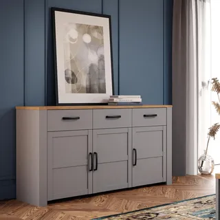 Forte Bohol 166 x 87,2 x 42 cm grau / Weiß