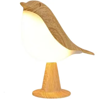 MEIION wohngartenwelt vogel lampe vogelleuchte Touch Nachttischlampe Dimmbar, Tragbare, Wiederaufladbare Tischlampe, Drahtloses Nachtlicht für Schlafzimmer und Kinderzimmer