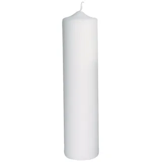 Rayher Stumpenkerze 25 cm 6 cm ø weiß