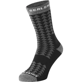 SealSkinz Unisex Mid Length Running Sock Hilgay Merino Laufsocke, mittellang - L
