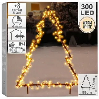 Deko-Weihnachtsbaum LED-Weihnachtsbaum für den Außenbereich Metall 300 LED 125cm