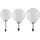 ETC Shop 3er Set 20 25 30 cm inkl Solarzelle