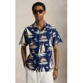 Polo Ralph Lauren für Herren. 710B18631001 Beaton-Hose aus Baumwolle und marineblauer Wolle (M), Lässig, Kurzarm