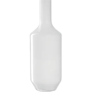 Leonardo Milano, Blumenvase aus weiß gefärbtem Glas, handgefertigte Glasvase in modernem Design, Höhe: 39 cm, 041647