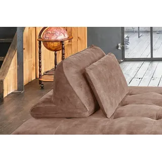 KAWOLA WIOLO Rückenkissen 80 x 46 cm Taupe
