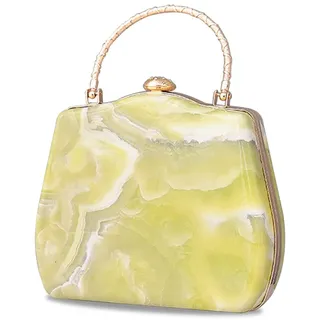 CORIOS Abendtasche Damen Marmor Clutch Bag Luxus Handgelenktasche Klein Tasche Elegant Brauttasche Abnehmbarer Kette Handtasche für Hochzeit Abendparty Geburtstag Tanzparty Hellgrün