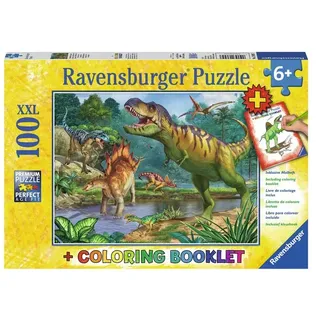 Ravensburger Puzzle - Welt der Dinosaurier, 100 Teile XXL